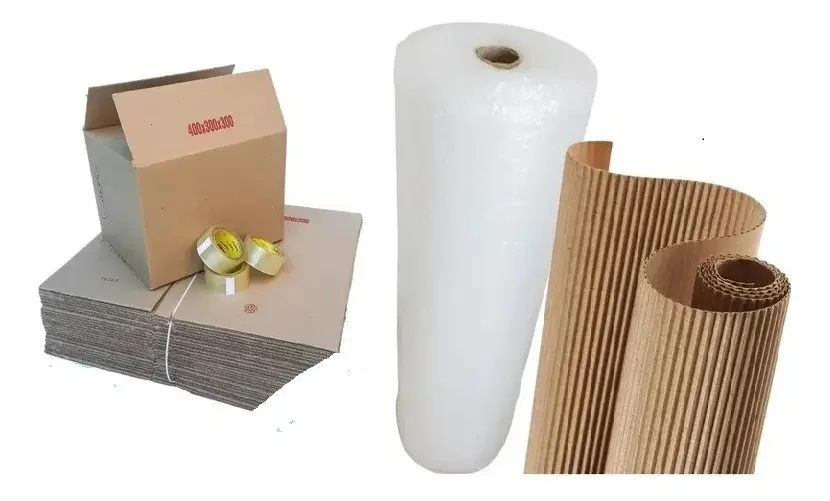 Kit Mudanza 8 Cajas+cintas Emb+rollo Carton+globito 25m — foto 1