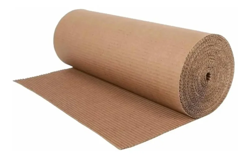 Rollo de Cartón Corrugado 5m x 1m de alto