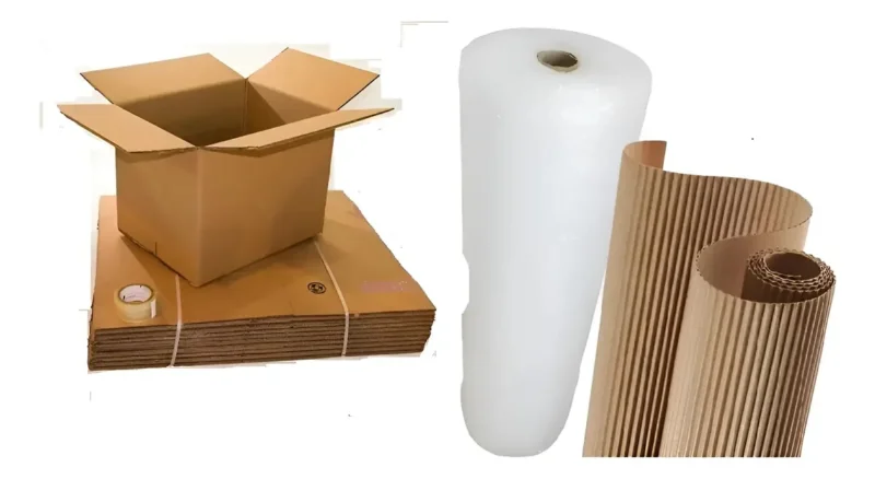 Kit Mudanza 6 Cajas 50x40x30+2 Cintas Emb+carton+globito